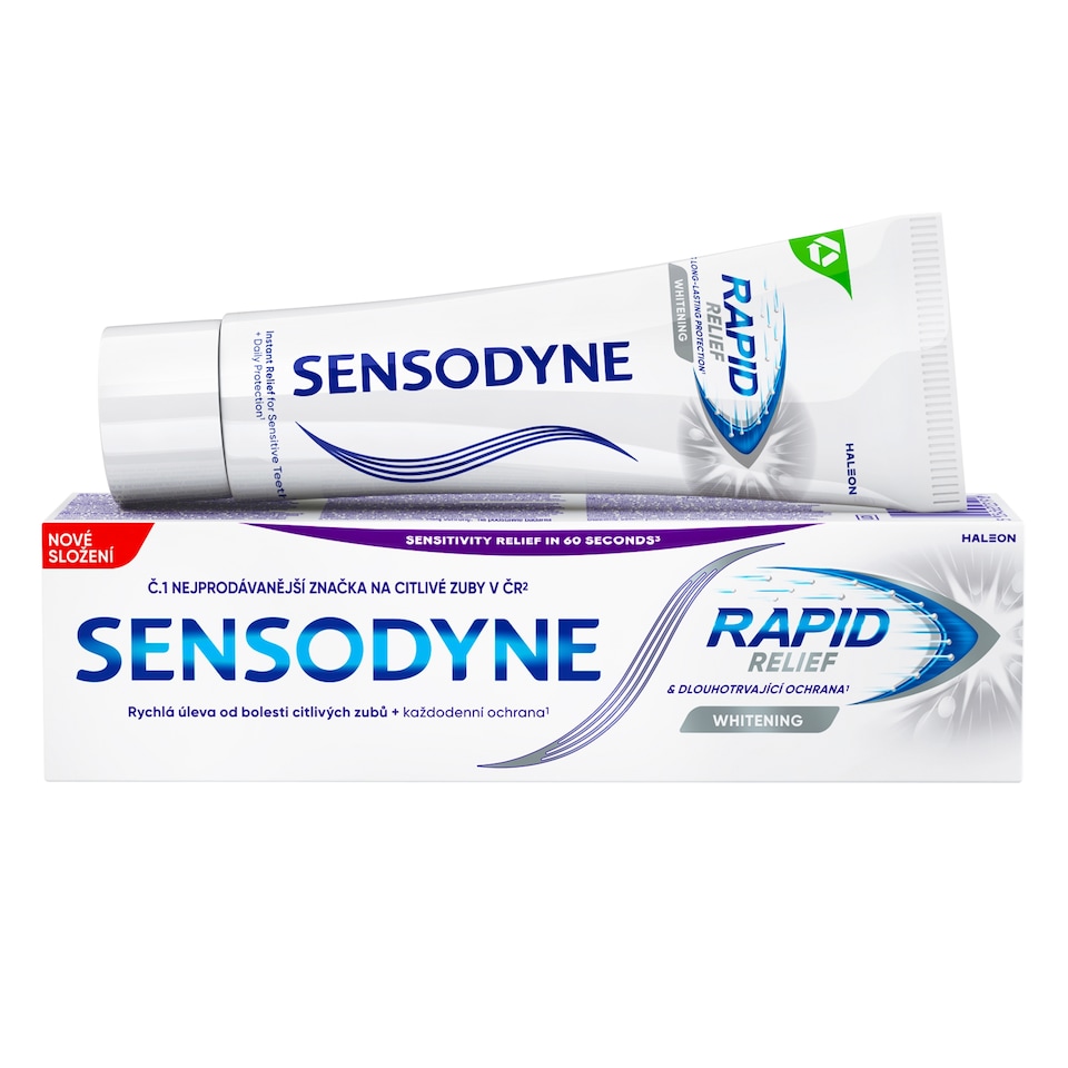image 1 of Sensodyne Rapid Relief Whitening Toothpaste with Fluoride 75ml