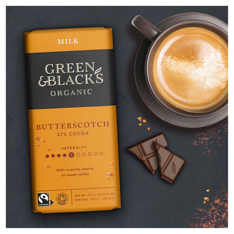 image 1 of Green And Blacks Butterscotch Chocolate 90G