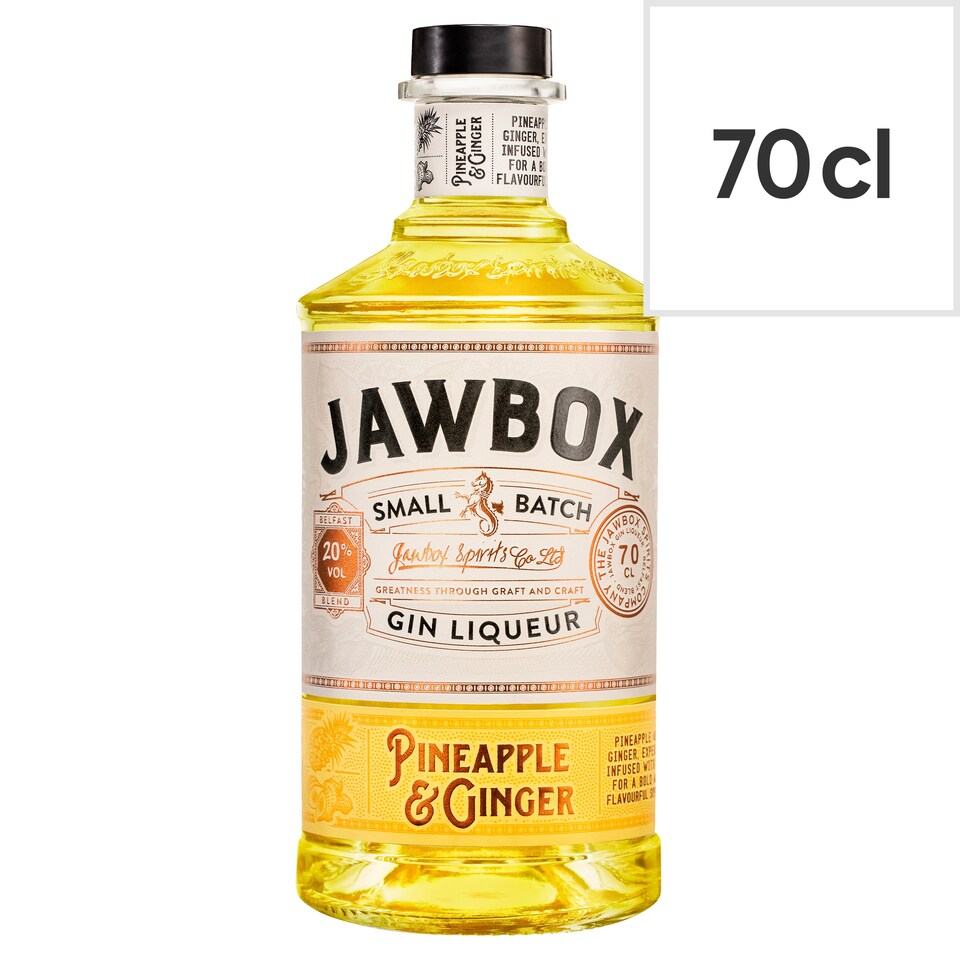 image 1 of Jawbox Pineapple & Ginger Gin Liqueur 70cl