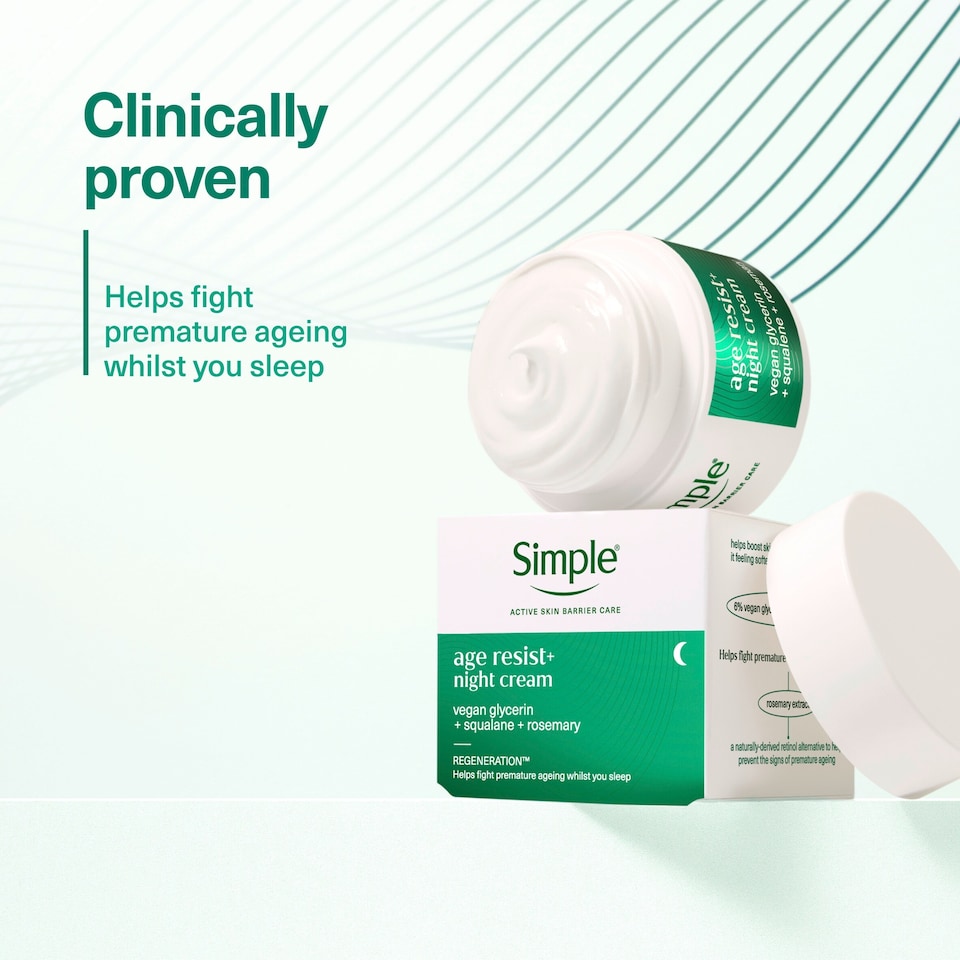 image 1 of Simple Age Resist+ Night Cream 50ml