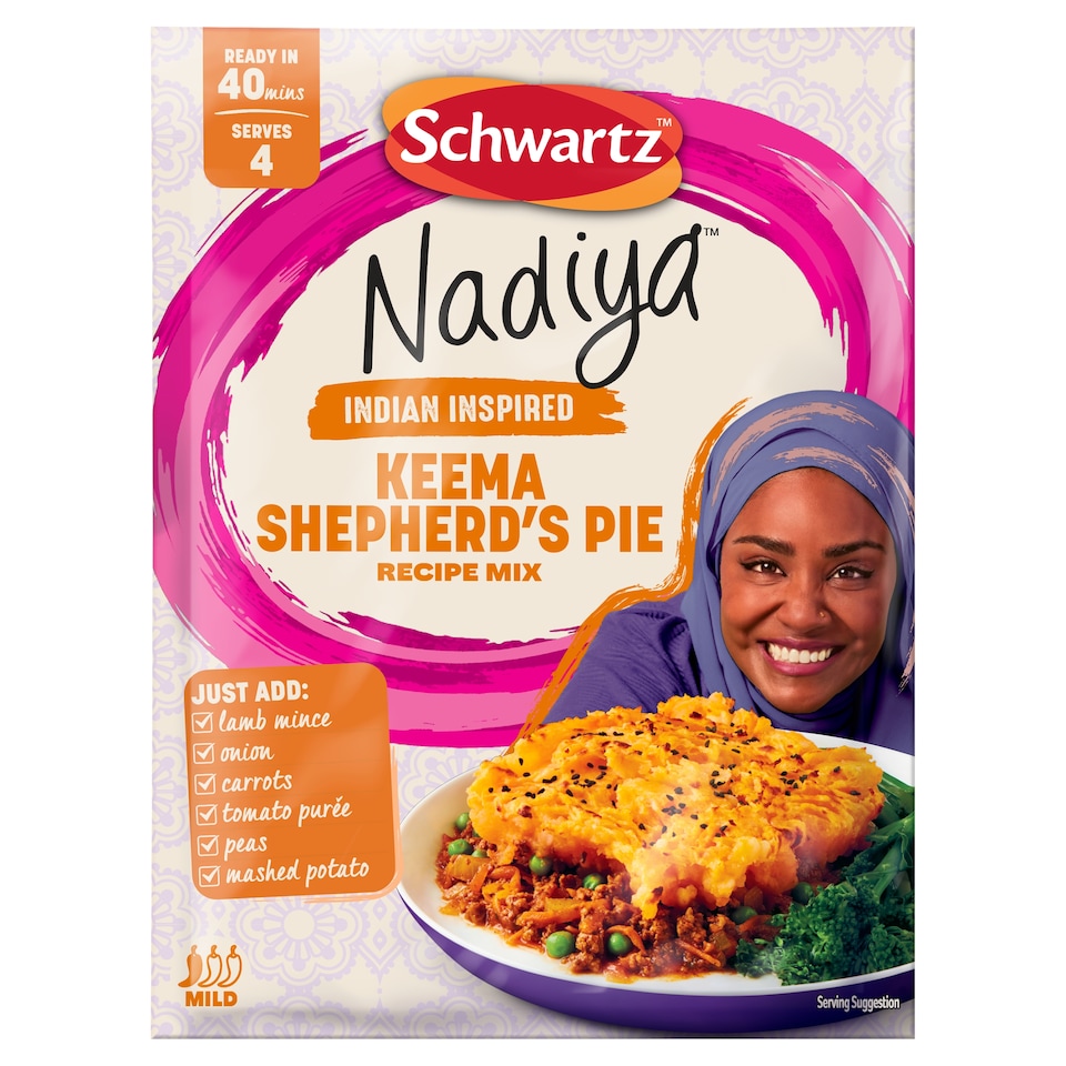 Schwartz Nadiya Keema Shepherd's Pie Recipe Mix 33g