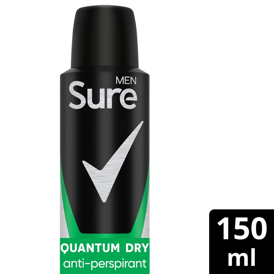 image 1 of Sure Men Quantum Antiperspirant Deodorant 150Ml