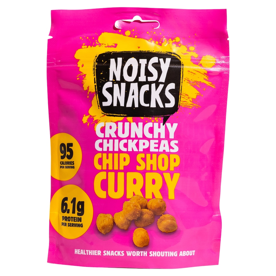 Noisy Snacks Coated Chickpeas Chip Shop Curry 100G