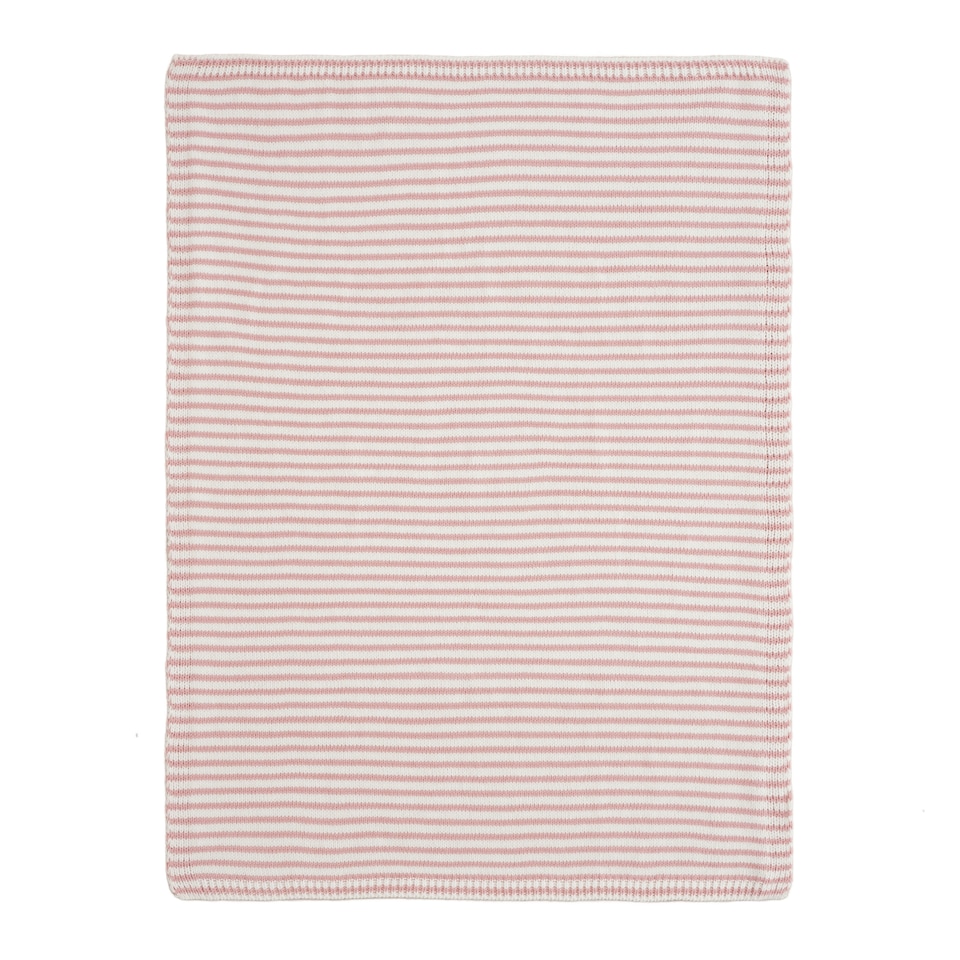 F&F Home Striped Pink Chenille Blanket