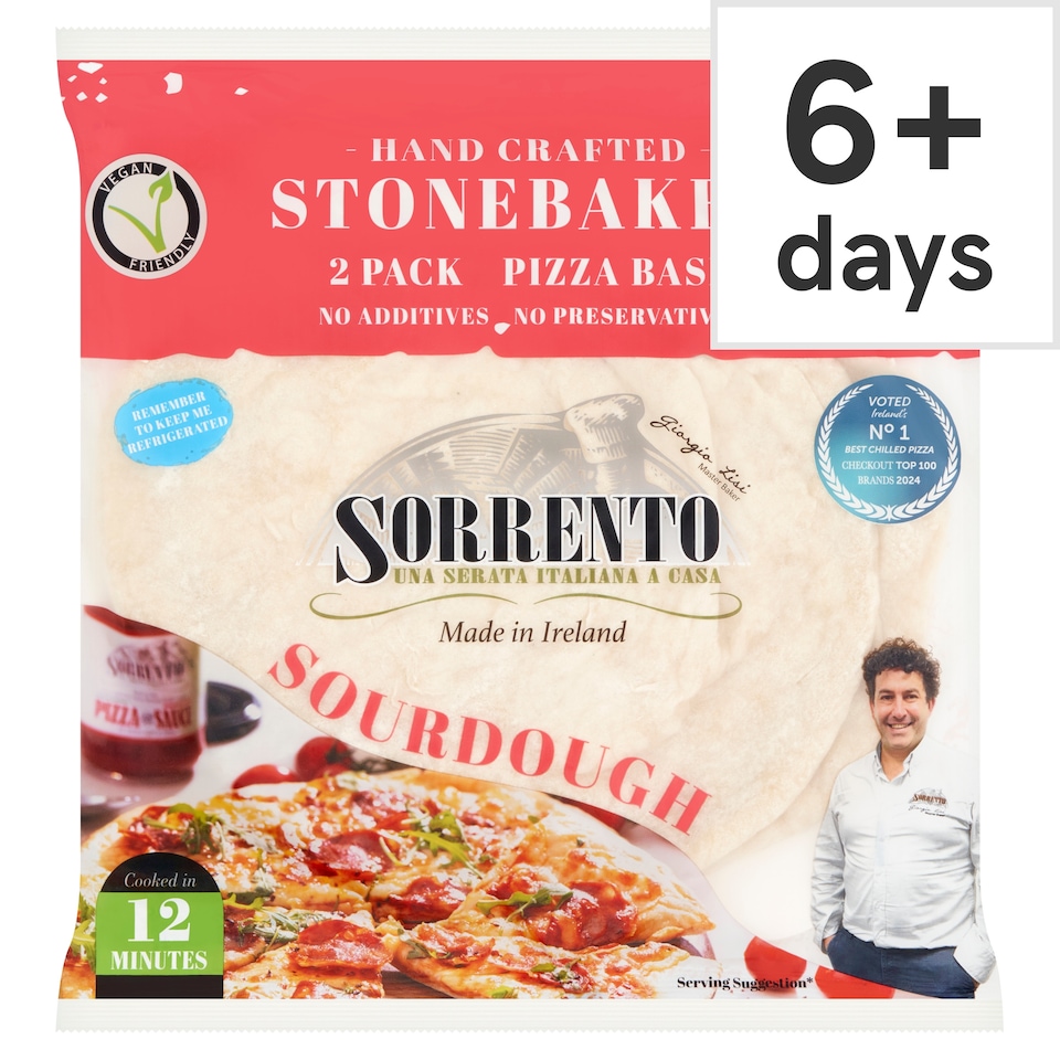 Sorrento Sourdough Pizza Bases 2PK 360g