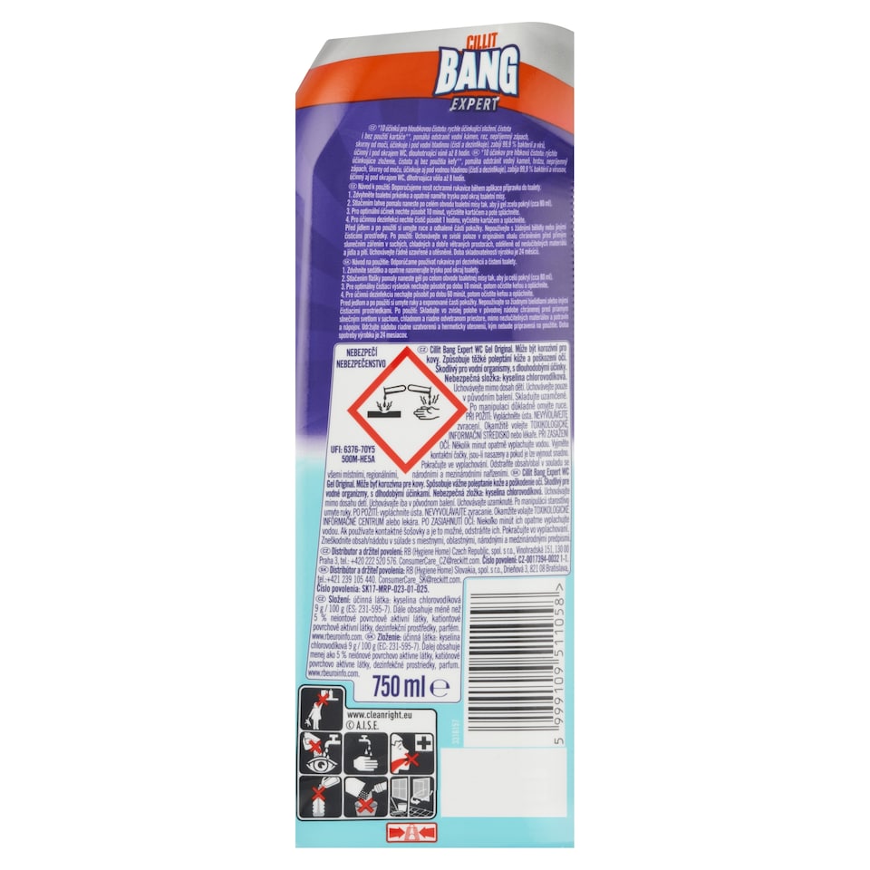 obrázok 1 z Cillit Bang Expert Original WC Gel 750 ml