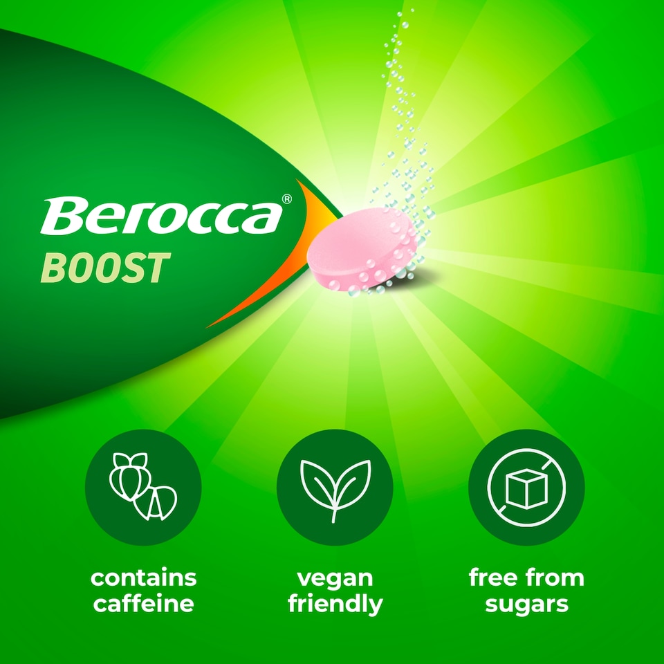image 1 of Berocca Boost Acerola Cherry Effervescent Tablets 20S