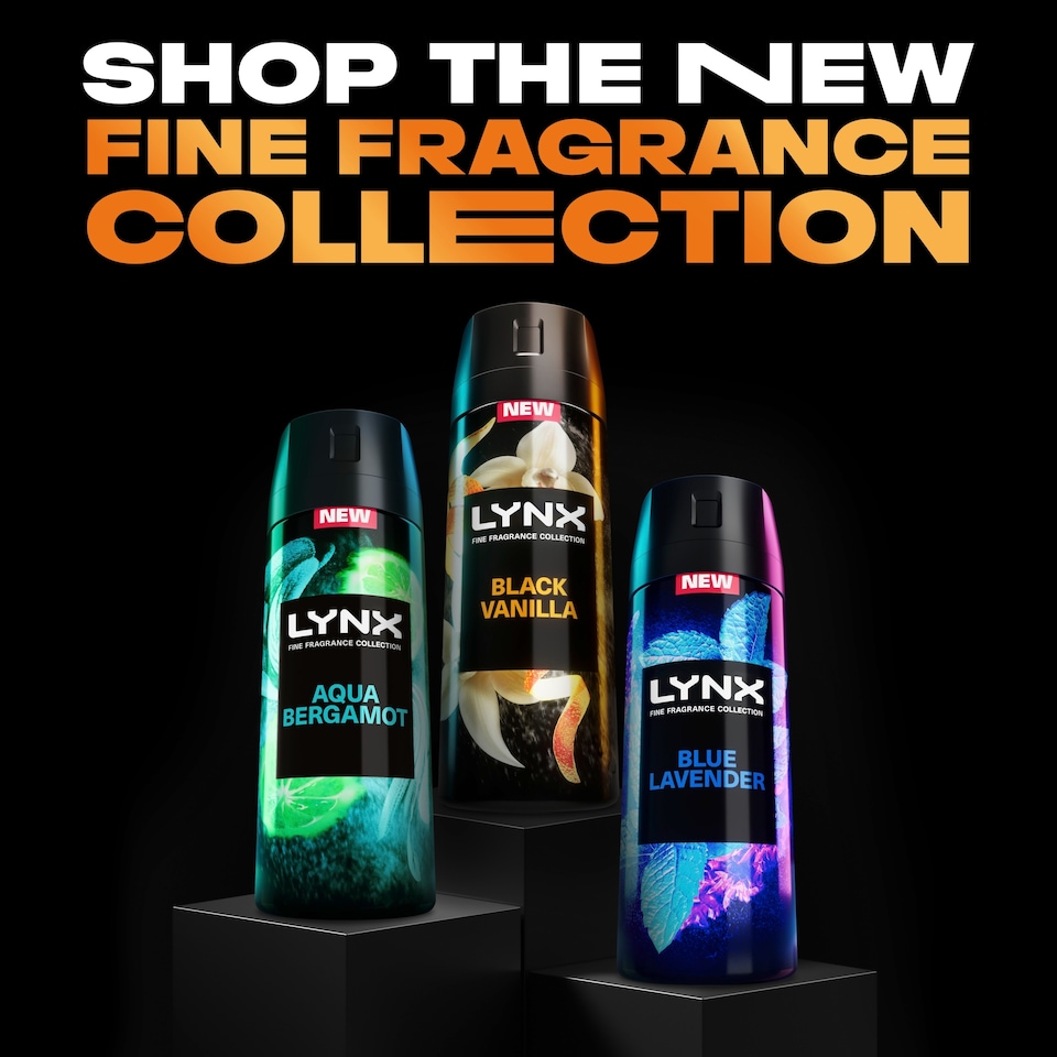 image 1 of Lynx Black Vanilla 72h Fine Fragrance Deodorant Bodyspray for Men 150ml