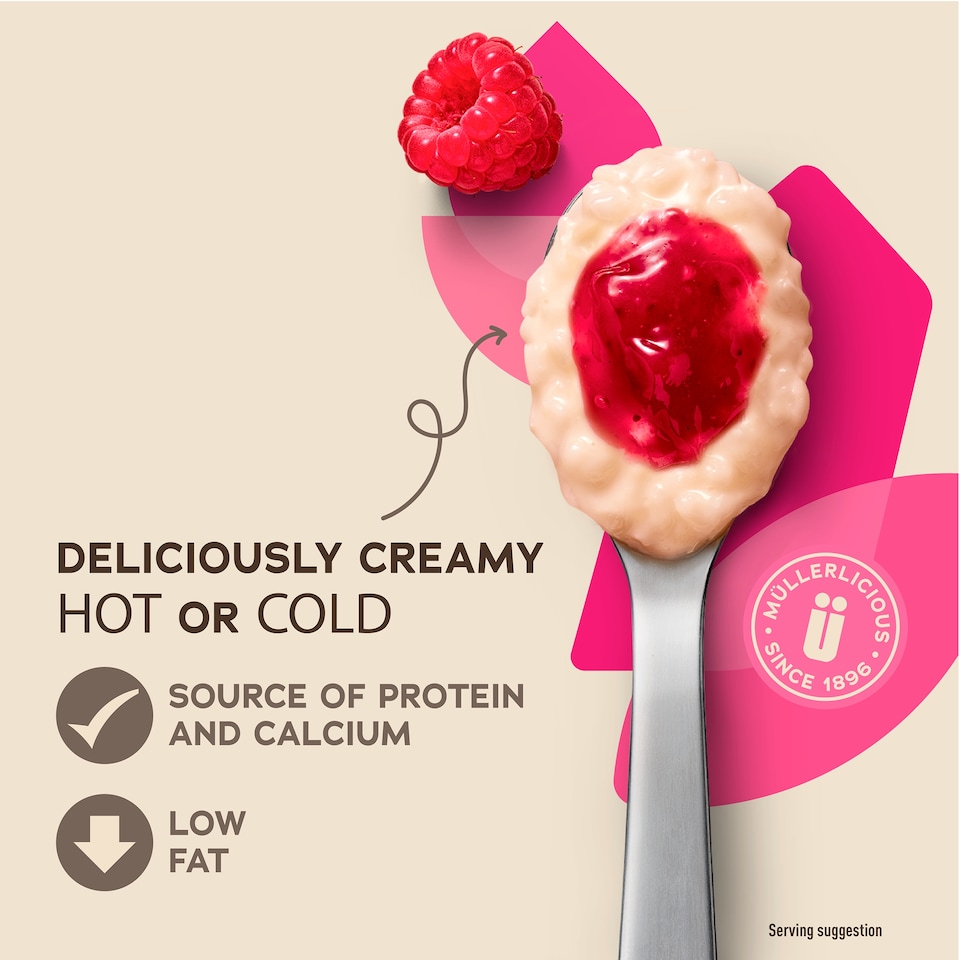 image 1 of Muller Rice Low Fat Dessert - Apple & Raspberry 6 x 170g