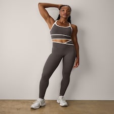 F&F Active ULTRASTRETCH Crossover High Waisted Leggings in Grey