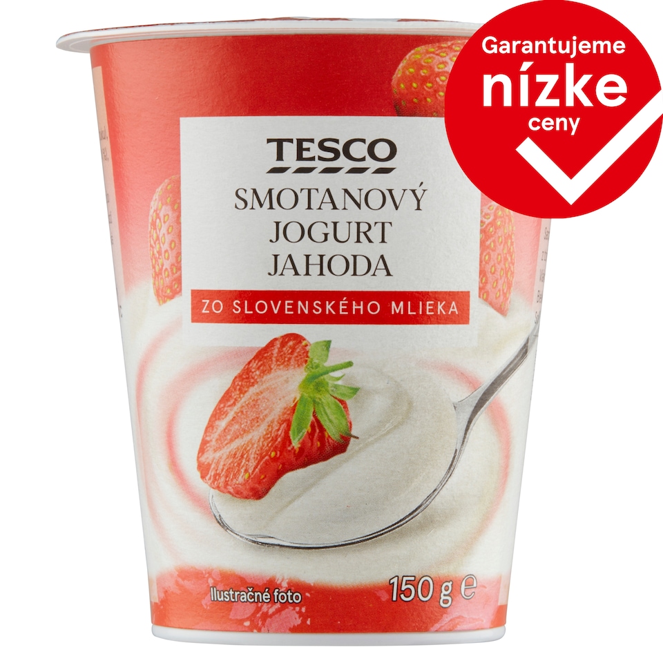 Tesco Strawberry Creamy Yoghurt 150 g