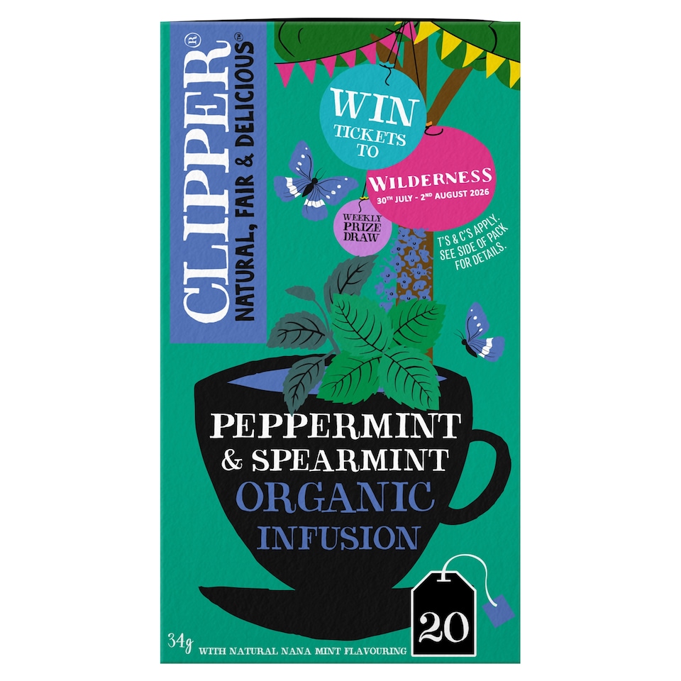 Clipper Organic Infusion - Peppermint & Spearmint 20 Pack 34g