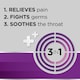 image 2 of Strepsils Extra Triple Action Sore Throat Lozenges - Blackcurrant 24s