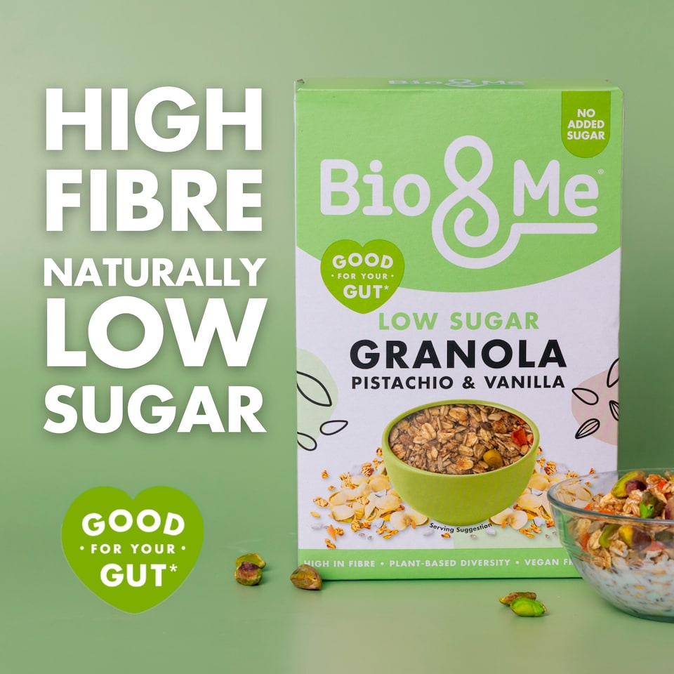 image 1 of Bio&Me Pistachio & Vanilla Low Sugar Granola 360g
