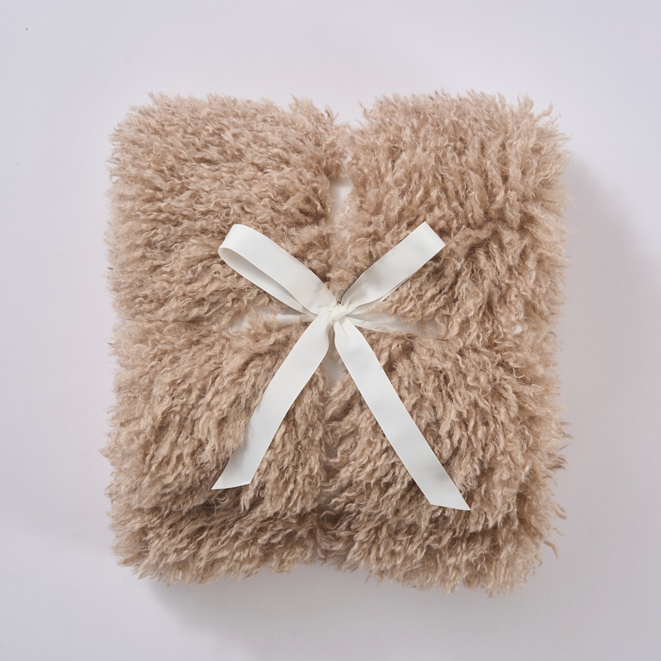 F&F Home Mongolian Faux Fur Throw 