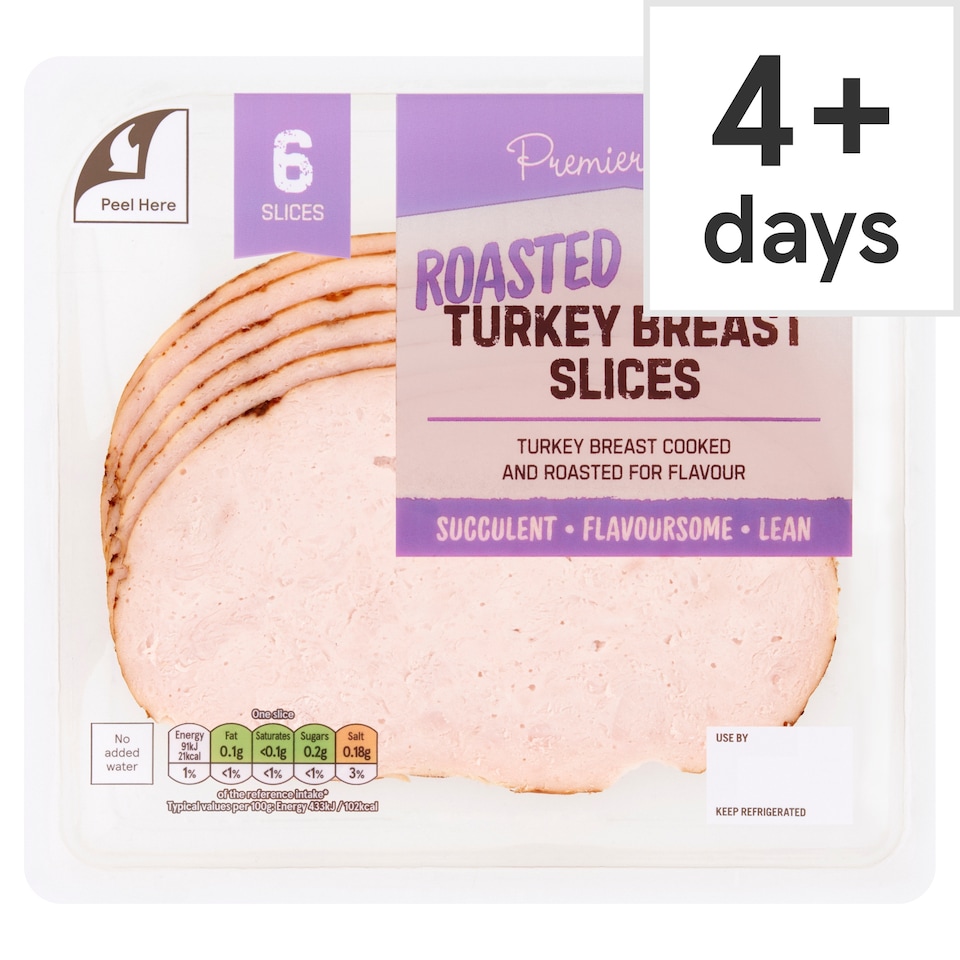 Premier Deli Roast Turkey Breast Slices 125g