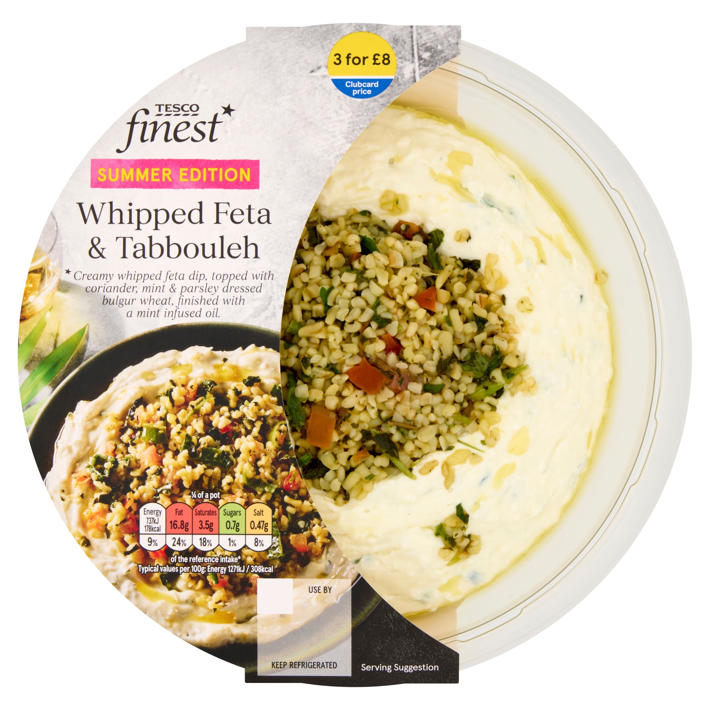 Tesco Finest Whipped Feta & Tabbouleh 230g
