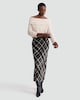 image 2 of The F&F Edit Check Print Midi Skirt in Multi Black White