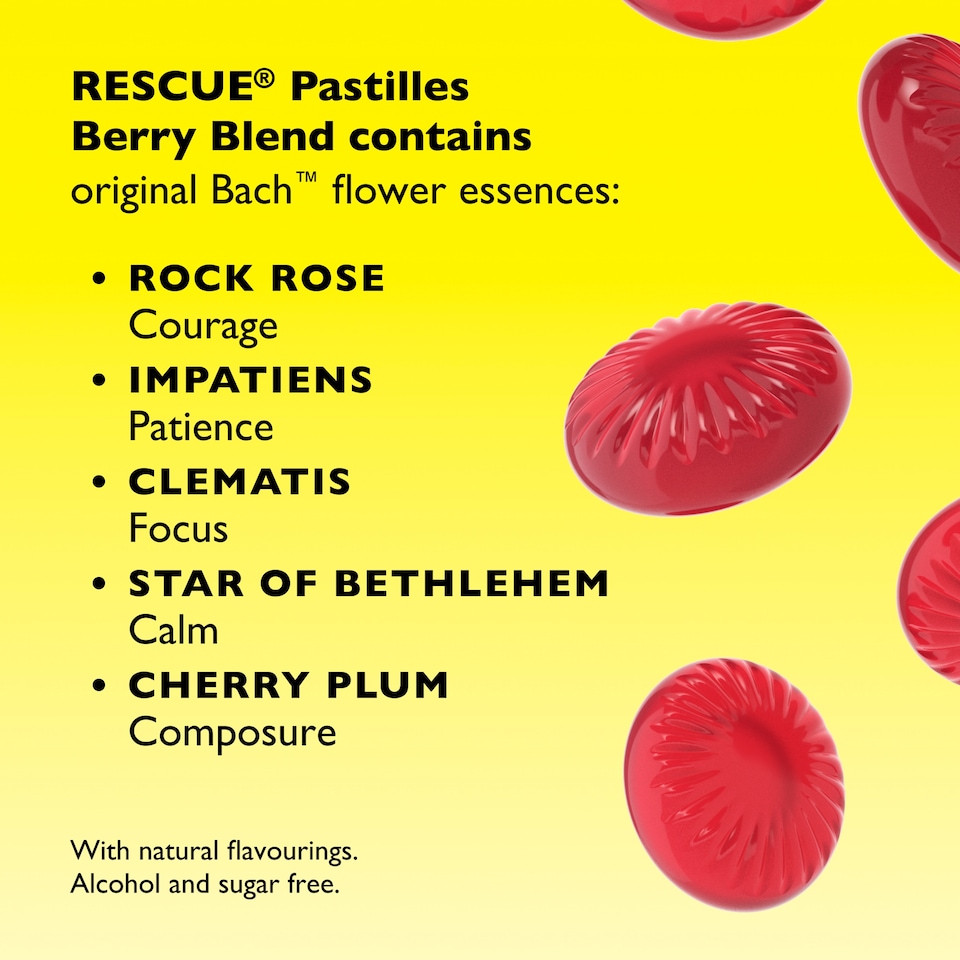 image 1 of Bach Rescue Soothing Pastilles Berry Blend 50g