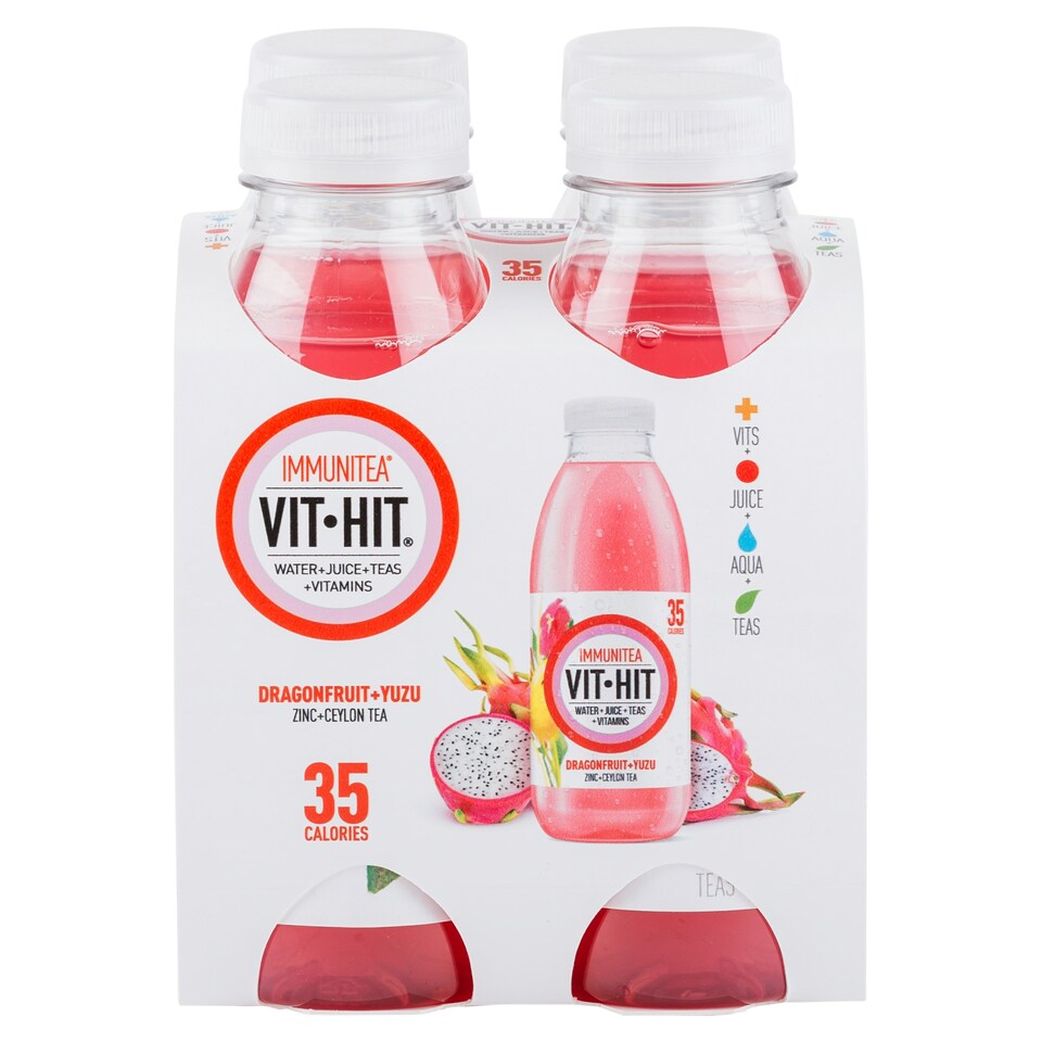Vitamin Hit Immunitea Juice Drink 4 X 355Ml