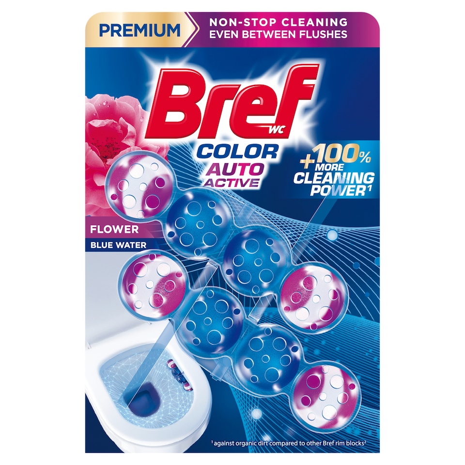 Bref Color Auto Active Flower WC-frissítő 2 x 50 g  1. kép