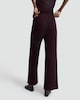 image 3 of F&F Ribbed Wide Leg Co-ord Trousers in Burgundy