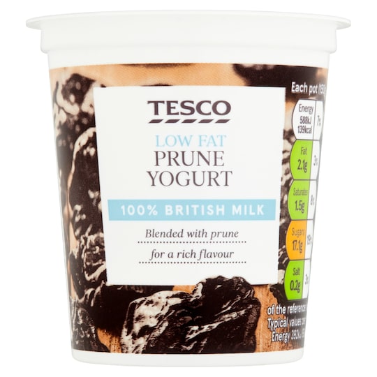 Tesco Low Fat Prune Yogurt 150g Tesco Groceries
