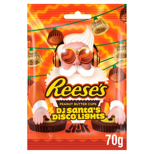 Reese's Peanut Butter Cups Dj Santa Disco Lights 70G Tesco Groceries