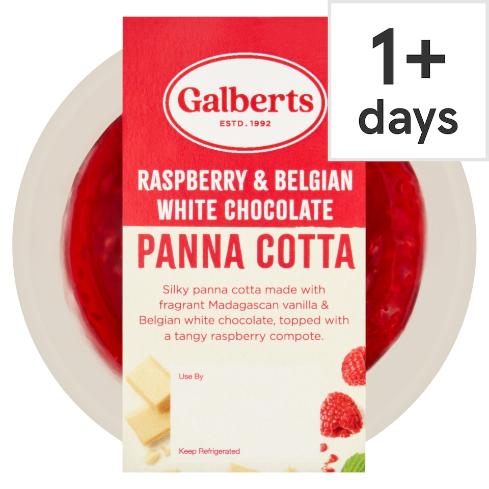 Galberts Raspberry & Belgian White Chocolate Panna Cotta 130g