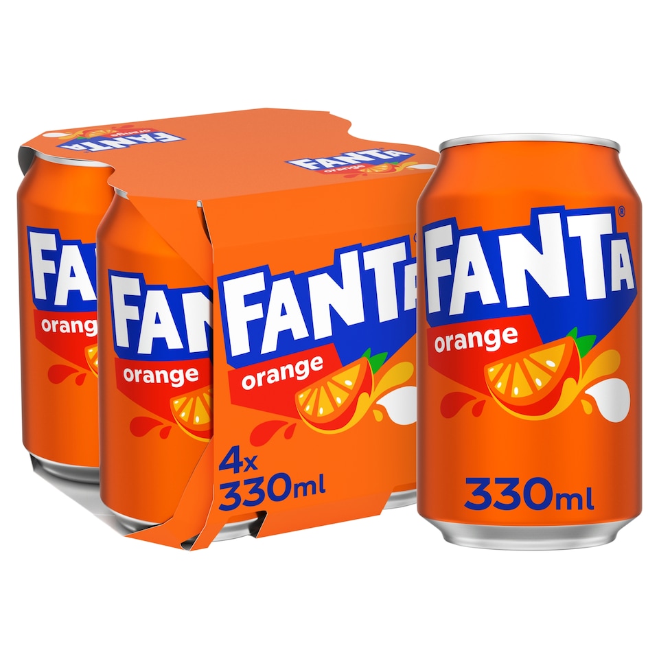 image 1 of Fanta Orange 4X330ml