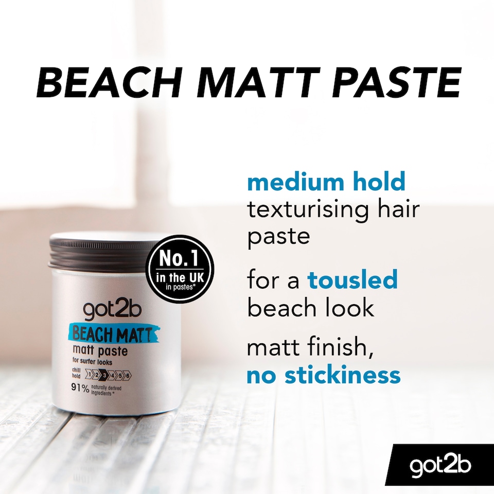 image 1 of Schwarzkopf Got2b Beach Matte Paste 100Ml