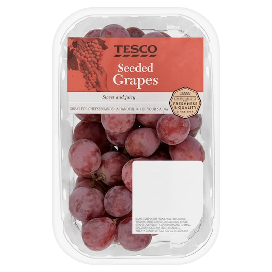Tesco Seeded Grapes Pack 700G Tesco Groceries