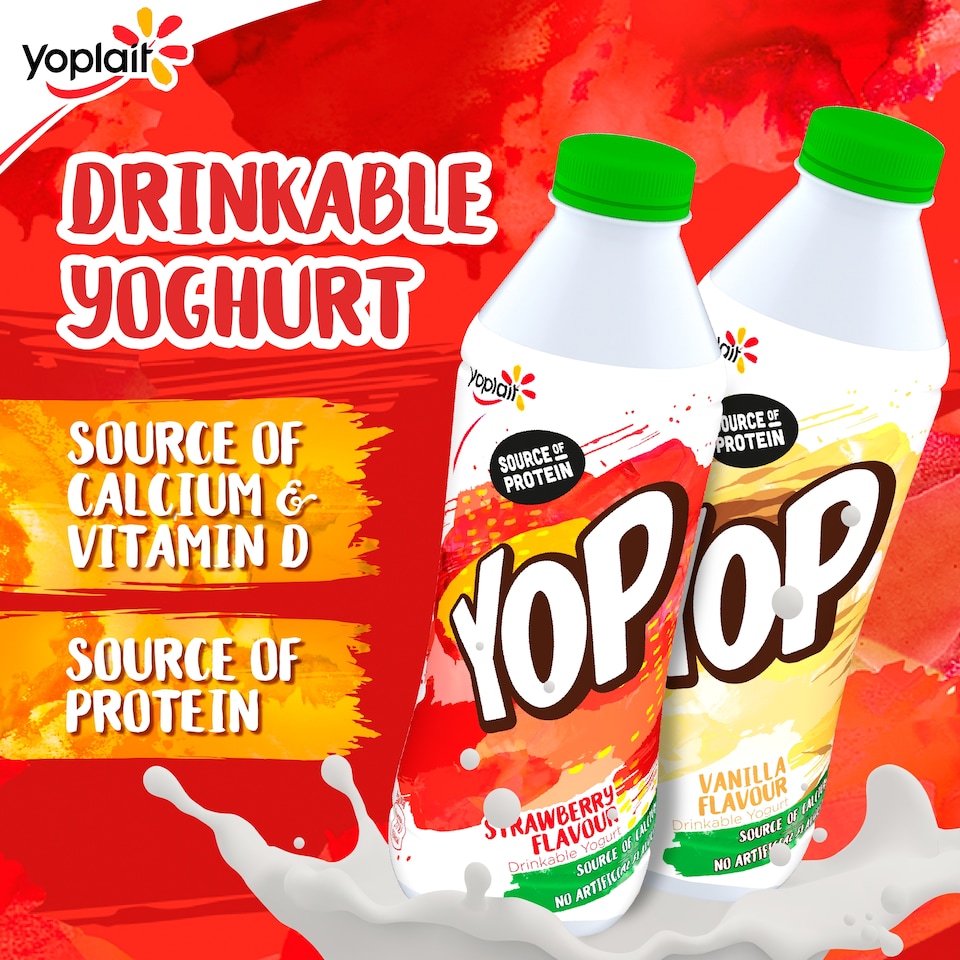 image 1 of Yop Strawberry Multiserve Yoghurt Drink 825g