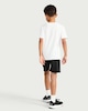 image 2 of F&F Boys School Sports Shorts in Black