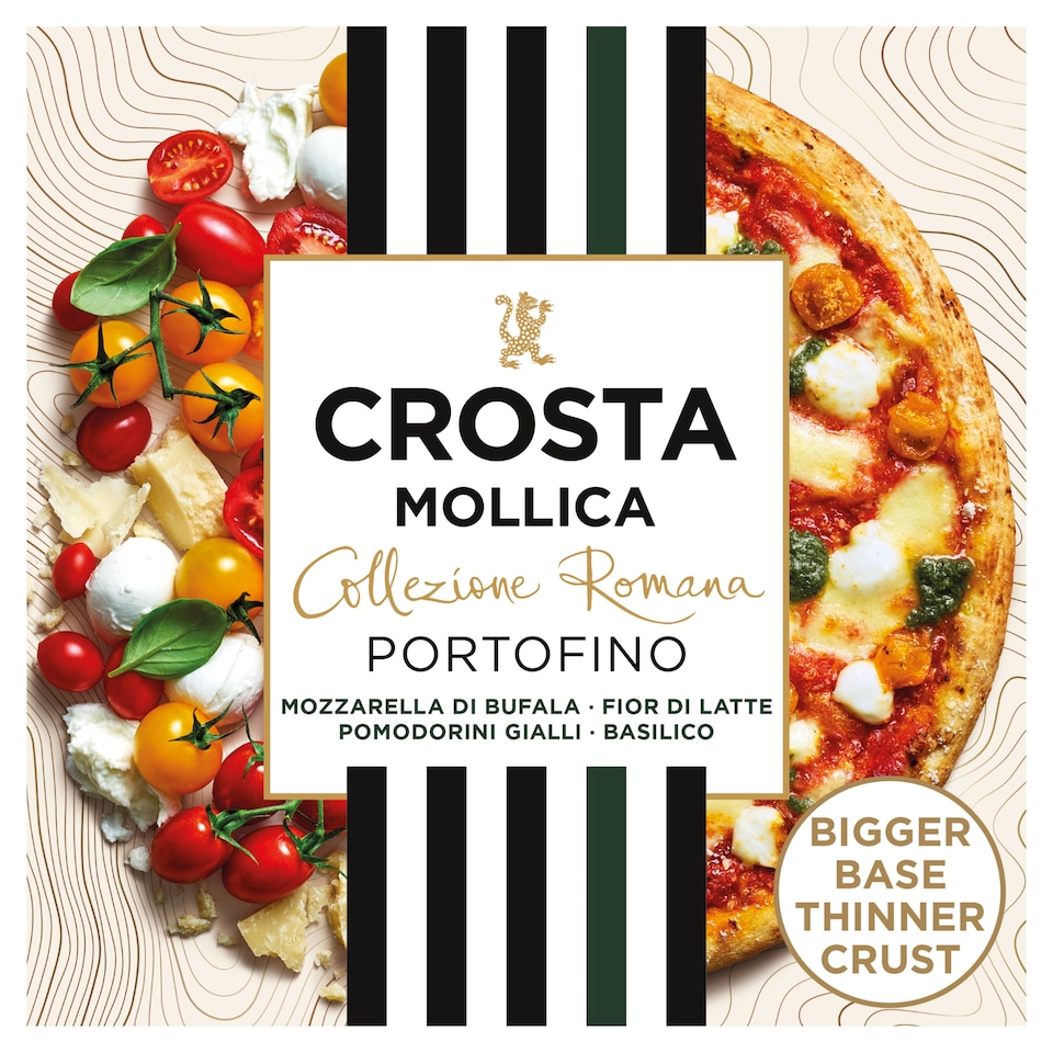 Crosta Mollica Collezione Romana Portofino Pizza - Tomato & Mozzarella 516g