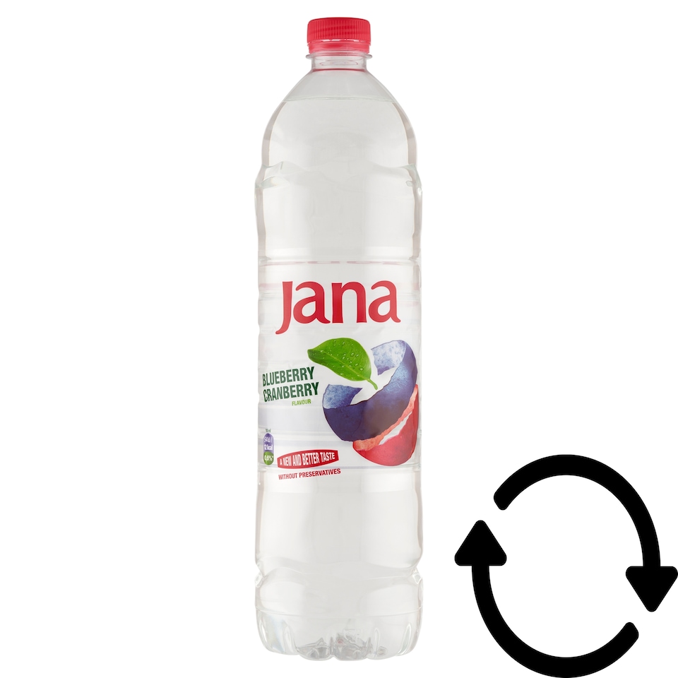 Jana kék áfonya és vörös áfonya ízű, energiaszegény, szénsavmentes üdítőital 1,5 l