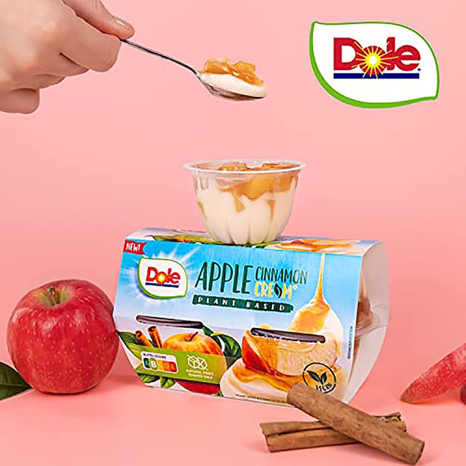 image 1 of Dole Apple Cinnamon Creme 4 X 123G