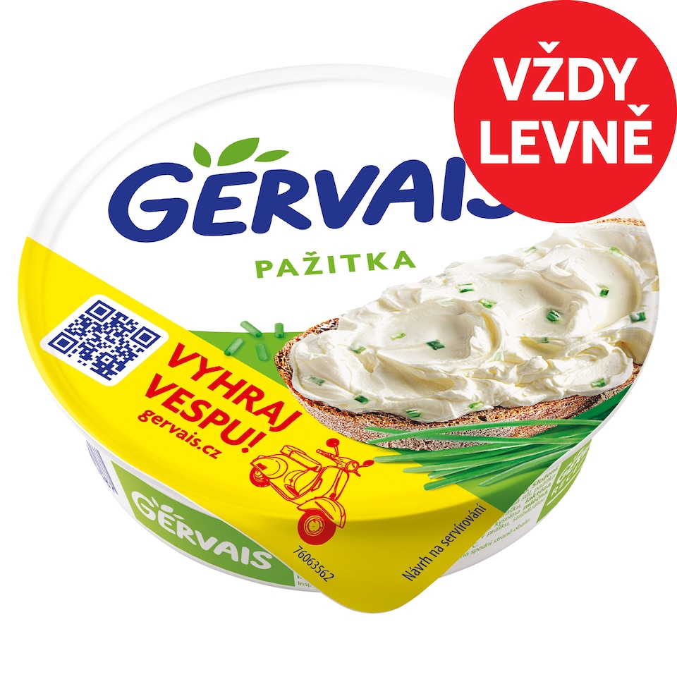 Gervais Čerstvý tvarohový sýr s pažitkou 80g