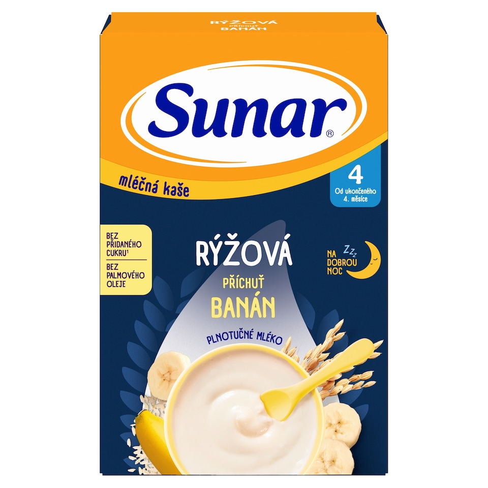 image 1 of Sunar Milk Porridge for Good Night Rice Flavor Banana 210g