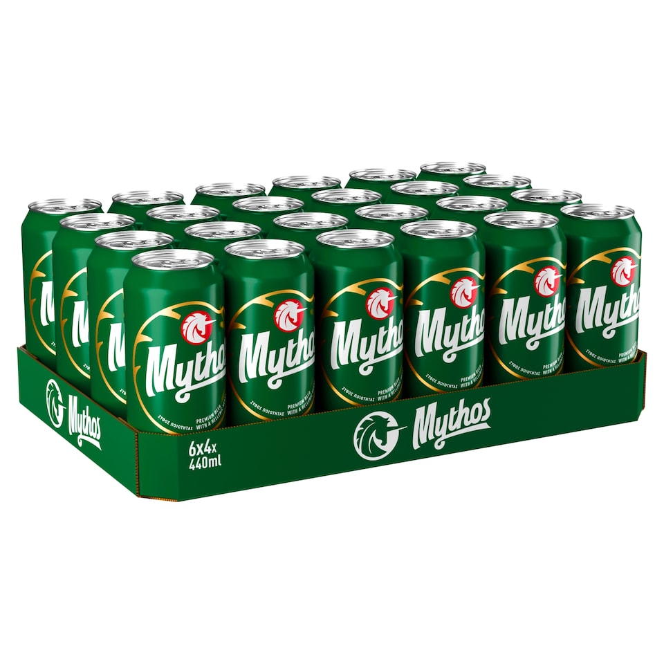 image 1 of Mythos Premium Greek Lager Beer Can 4x440ml