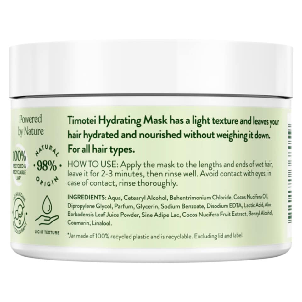 image 1 of Timotei Hydrating Hair Mask Coconut &Aloe Vera 300Ml