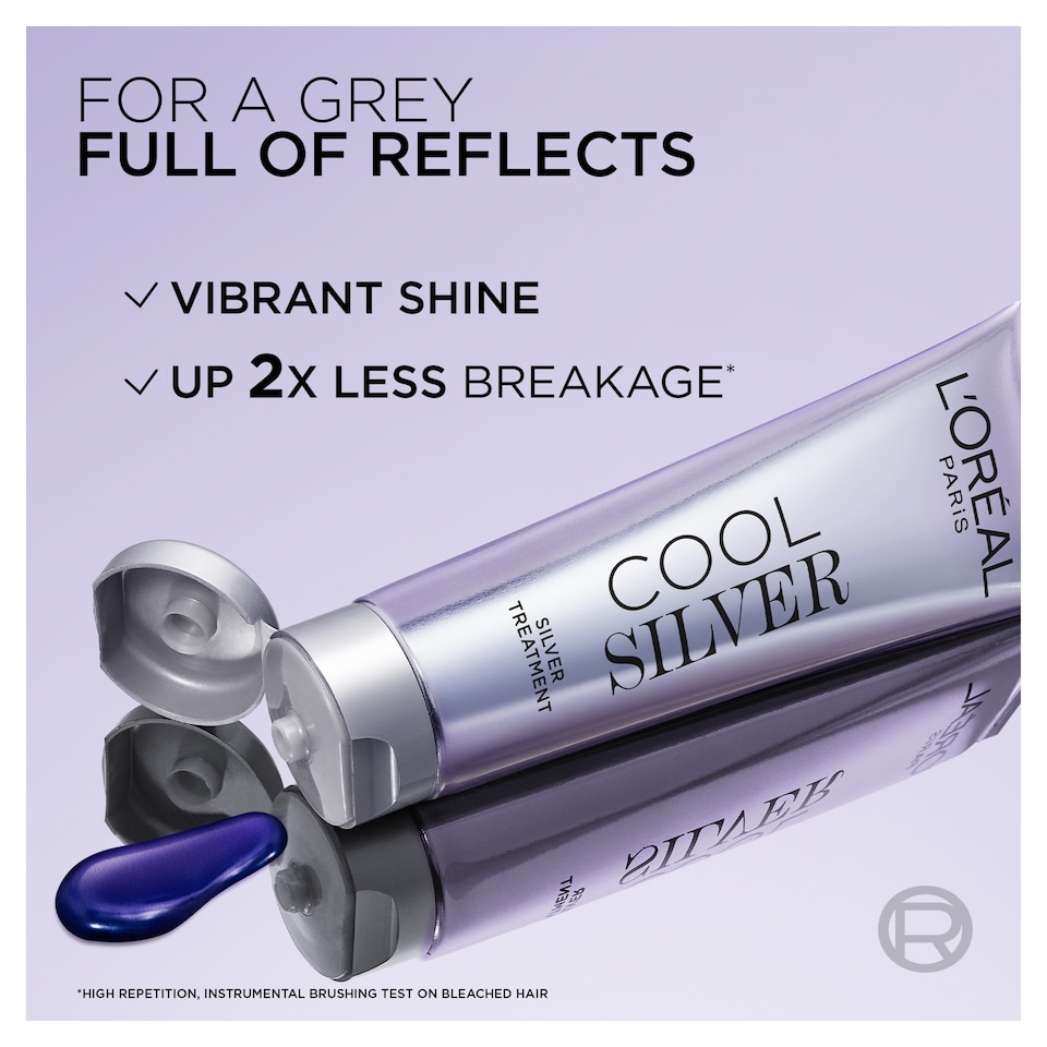 image 1 of L'Oreal Paris Cool Silver Enhancing Silver Treatment Absolute Silver 114ml