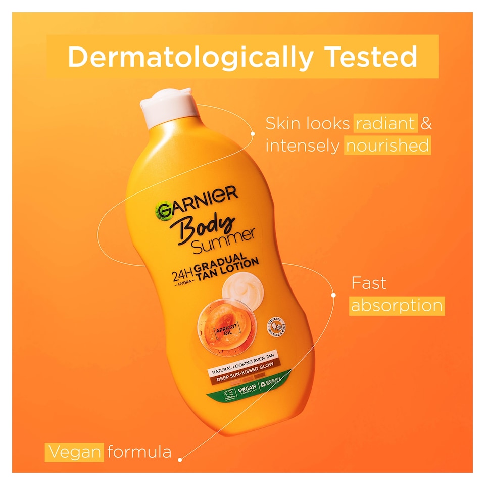 image 1 of Garnier Body Deep Gradual Tan Moisturiser 400Ml