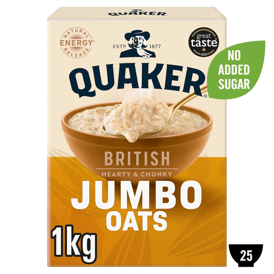 image 1 of Quaker Jumbo Porridge Oats 1kg