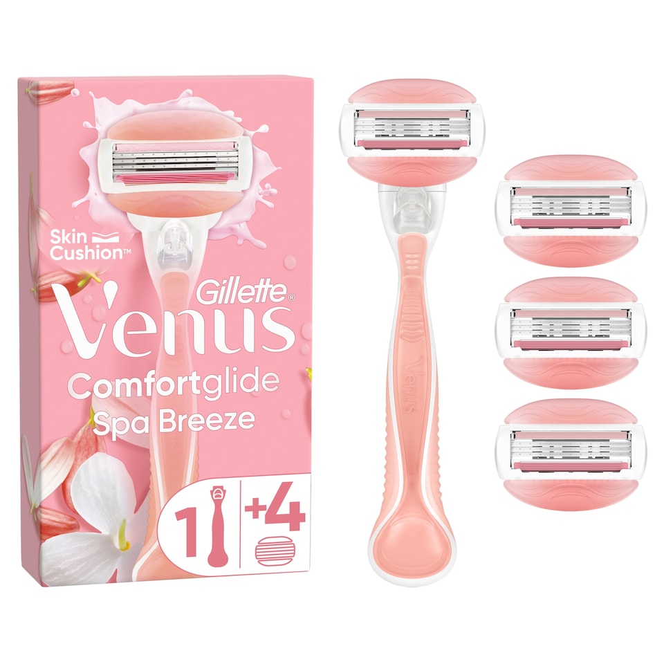 image 1 of Gillette Venus Comfortglide Spa Breeze Razor - 4 Blades