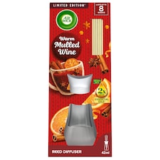 Air Wick Warm Mulled Wine Essential Oils Reeds Diffuser, Limited Edition 42ml