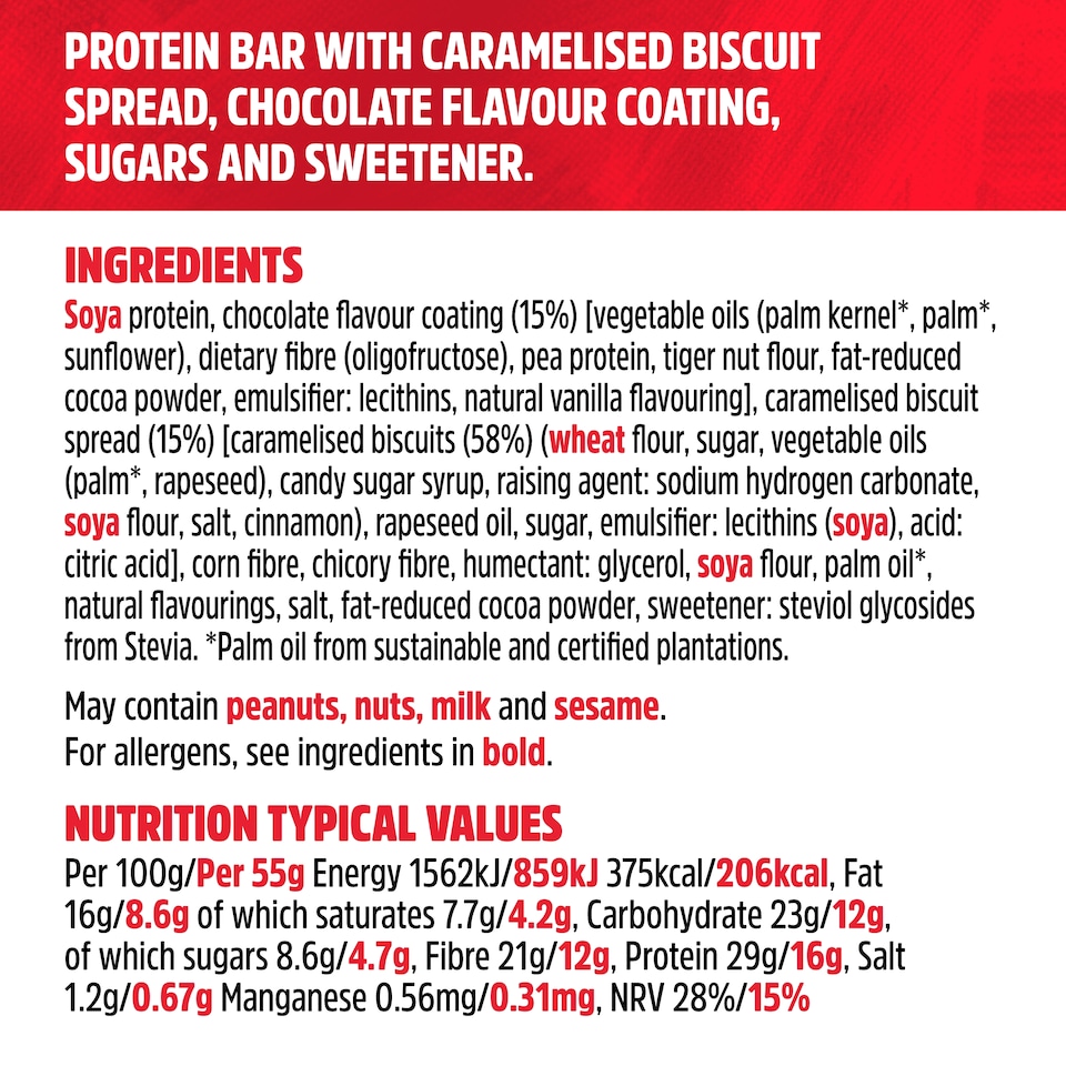 image 1 of Trek High Protein Lotus Biscoff 44g