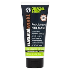 Natural World Charcoal & Mint Hair Mask 200ml