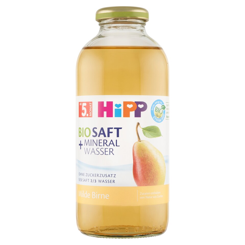 Obrázek 1 pro produkt HiPP Bio nápoj hruška s neperlivou pramenitou vodou 0,5l