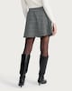 image 3 of F&F Checked Skater Mini Skirt in Black